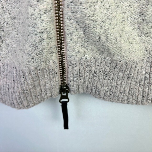 Hinge back zipped sweater wool alpaca blend S - Picture 4 of 5